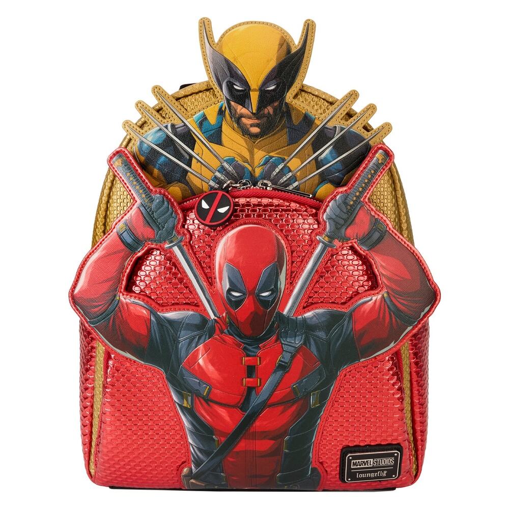 Loungefly Marvel Deadpool 3 Tier Mini Backpack